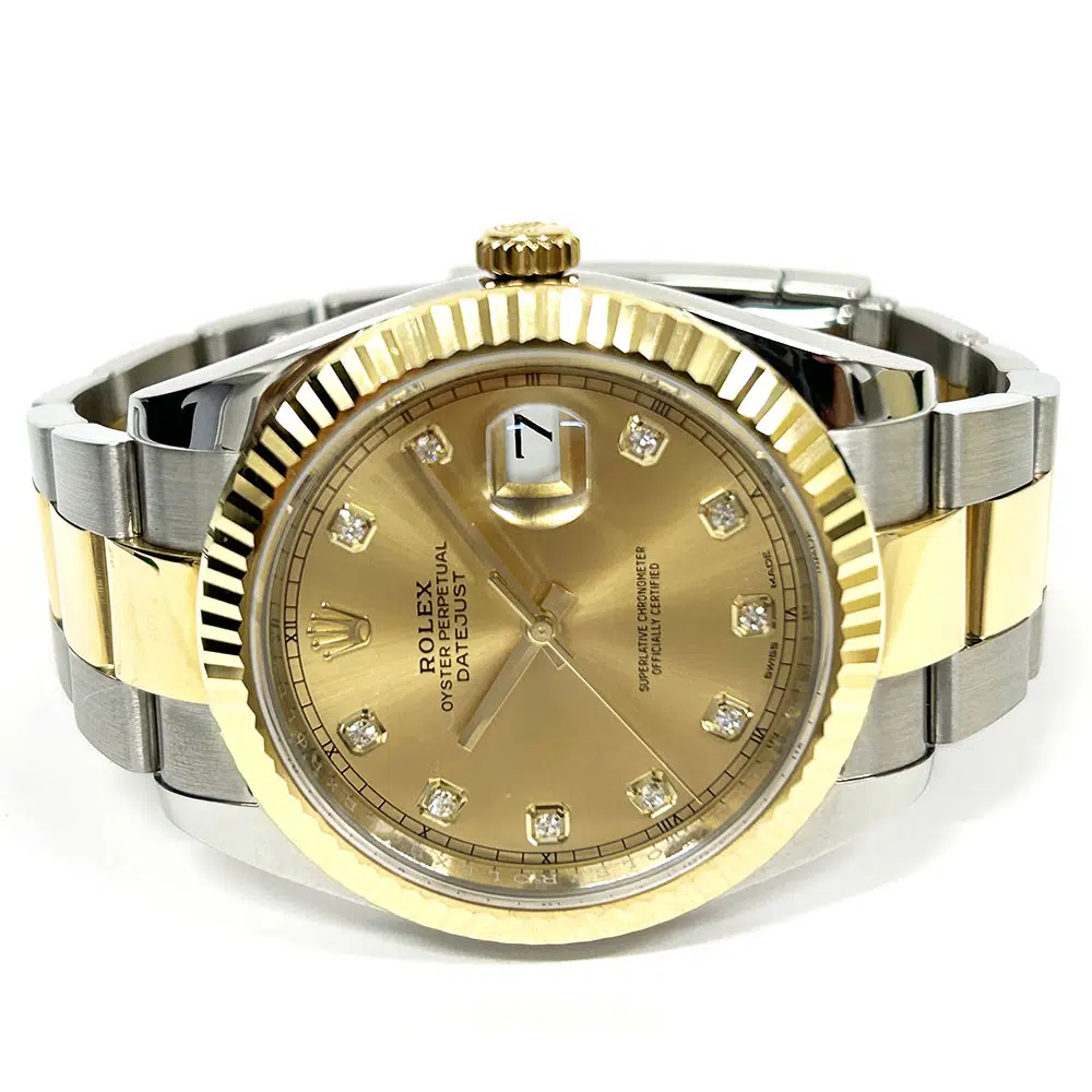 Rolex Datejust 126333-0011 41mm Two Tone SS/YG Oyster Champagne Diamond Dial 2018 – image 3