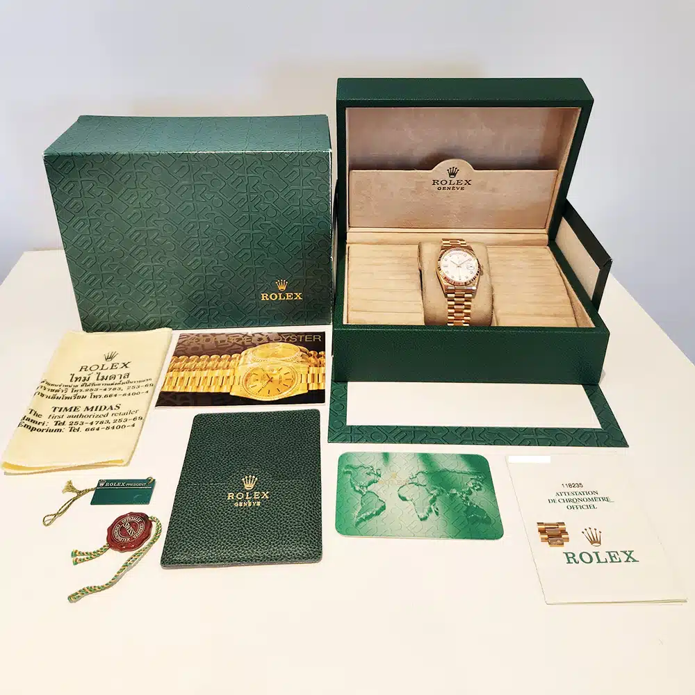 Rolex President Day Date 18k Rose Gold 36mm 118235 Diamond Dial Watch 2001 – image 8