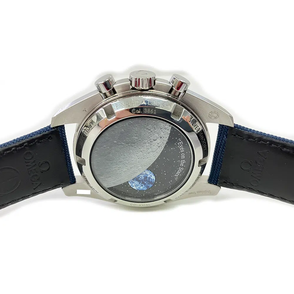 Omega Speedmaster Chronograph 310.32.42.50.02.001 Stainless Steel With Blue Fabric Watch Silver Dial 2023 – image 4