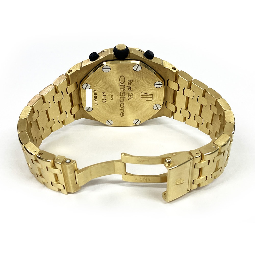 Audemars Piguet Royal Oak Offshore Chronograph 42mm 25721BA.OO.1000BA.02 Yellow Gold with Blue Dial Watch