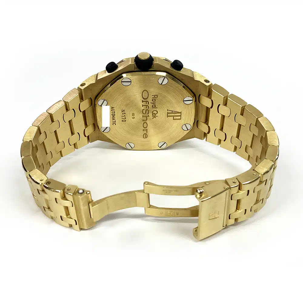 Audemars Piguet Royal Oak Offshore Chronograph 42mm 25721BA.OO.1000BA.02 Yellow Gold with Blue Dial Watch – image 8