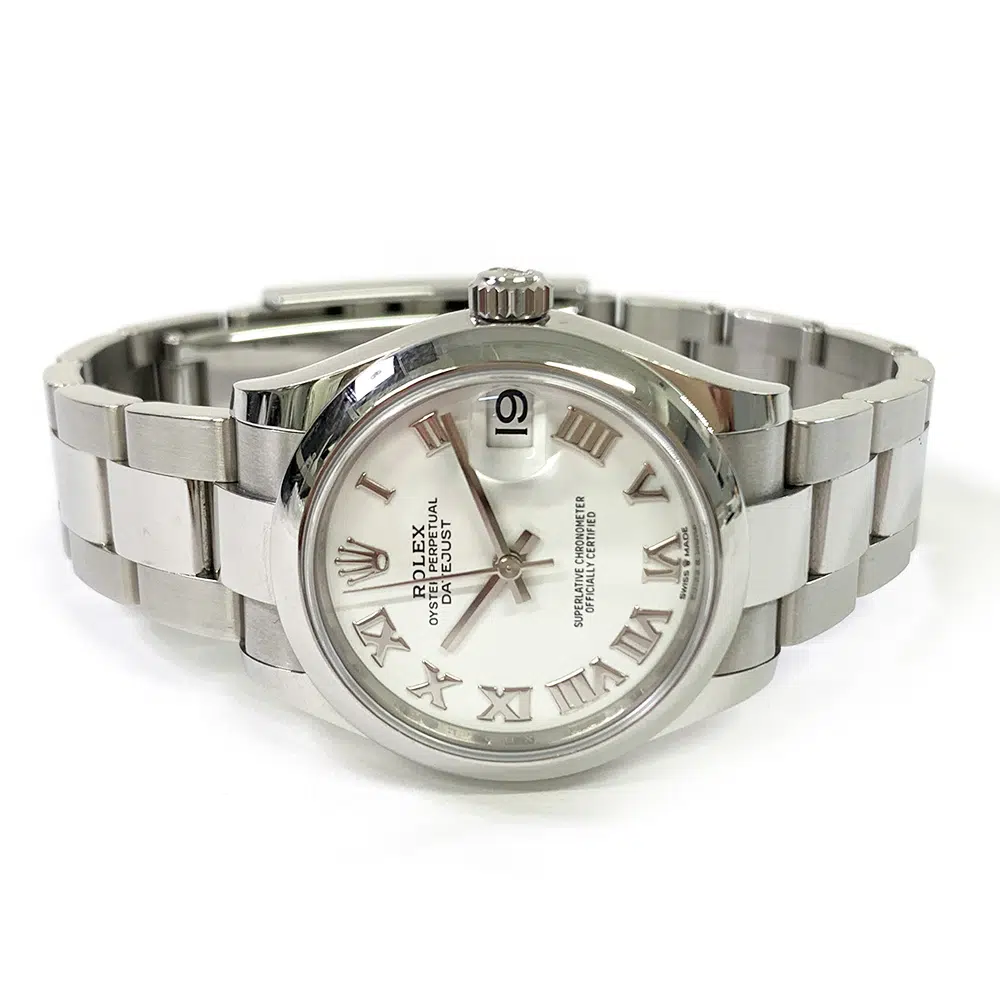 Rolex Datejust 31mm 278240 Oyster Stainless Steel Watch White Roman Dial 2021 – image 4