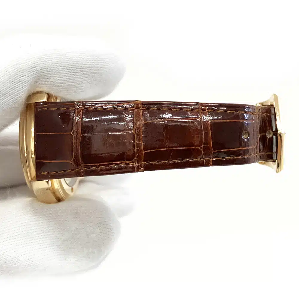 Patek Philippe Annual Calendar 5035R-001 Rose Gold With Brown Leather Watch Silver Dial 1997 – image 8