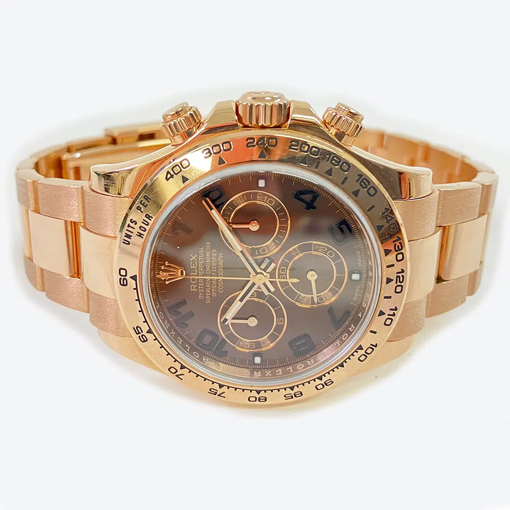 Rolex Daytona Chocolate Arabic Dial Oyster Bracelet 116505-0004 Rose Gold Watch 2018 – image 4