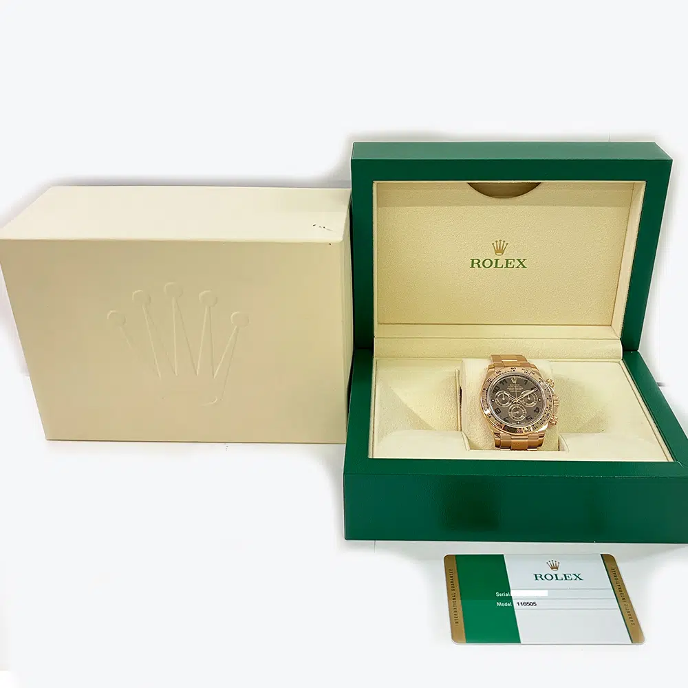 Rolex Daytona Chocolate Arabic Dial Oyster Bracelet 116505-0004 Rose Gold Watch 2018 – image 8