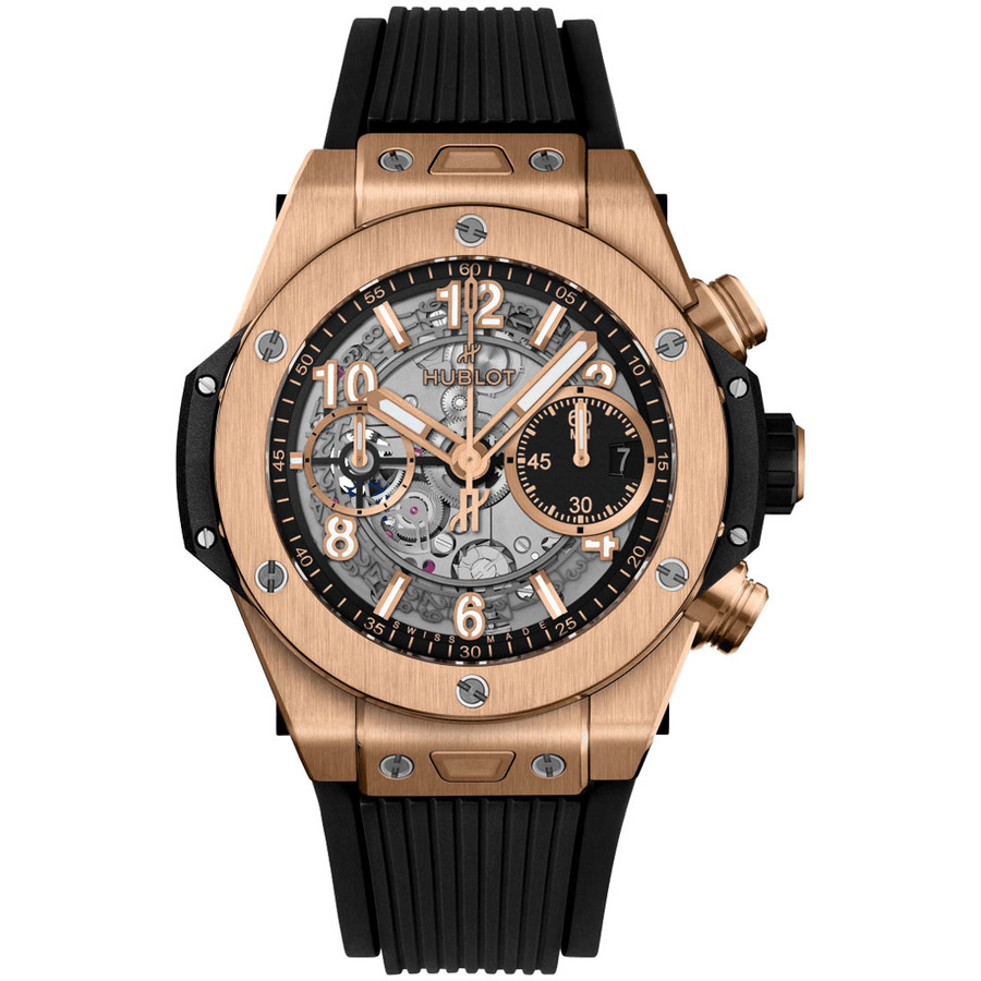 images Hublot Big Bang Unico Chronograph 441.OX.1181.RX 42mm Skeleton Dial King Rose Gold Watch 2024