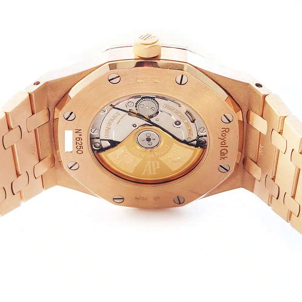 Audemars Piguet Royal Oak Selfwinding 15400OR.OO.1220OR.01 Rose Gold with Black Dial Watch 2016 – image 6