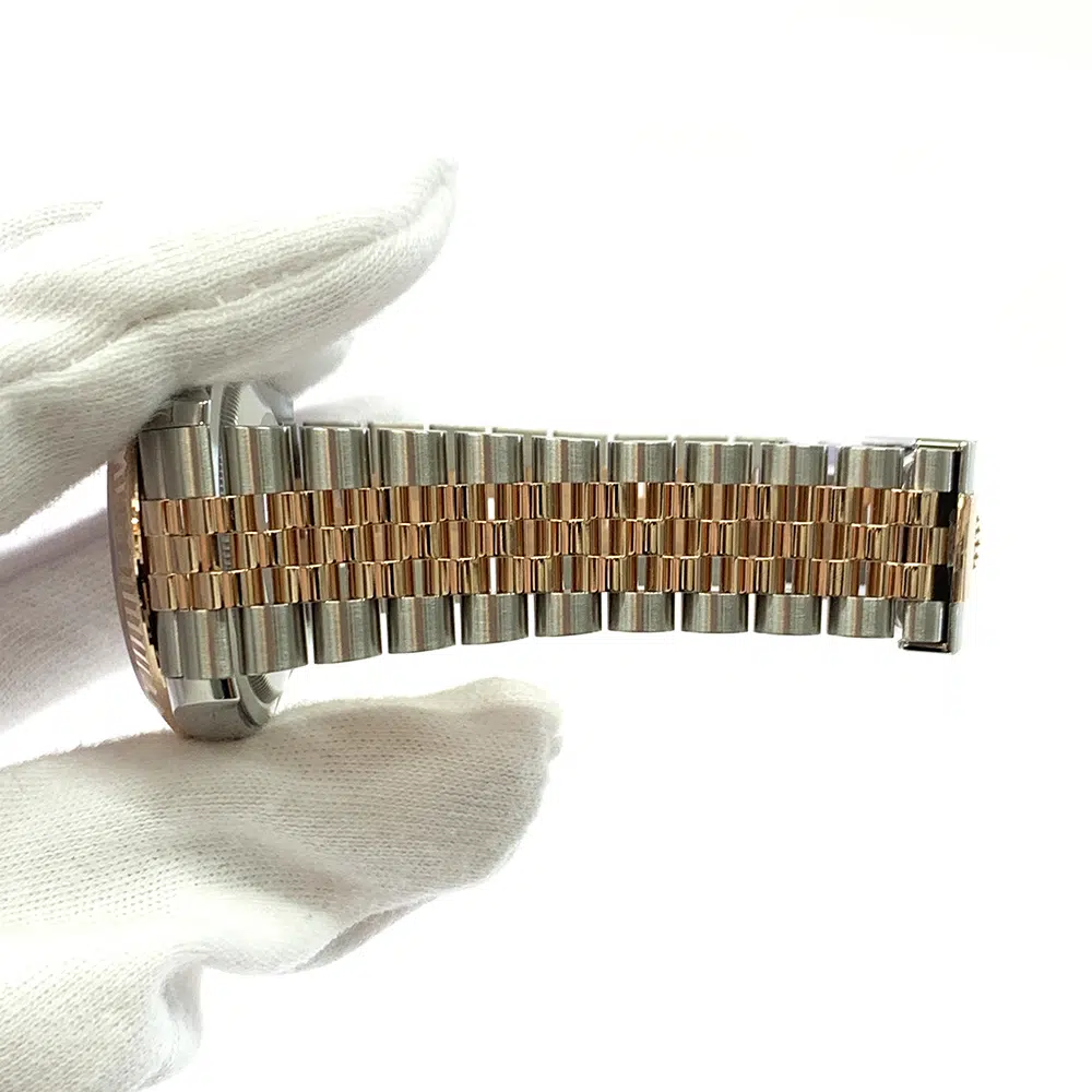 Rolex Datejust 36mm 126231-0031 Jubilee Stainless Steel & Rose Gold Silver Palm Index Dial 2024 – image 7
