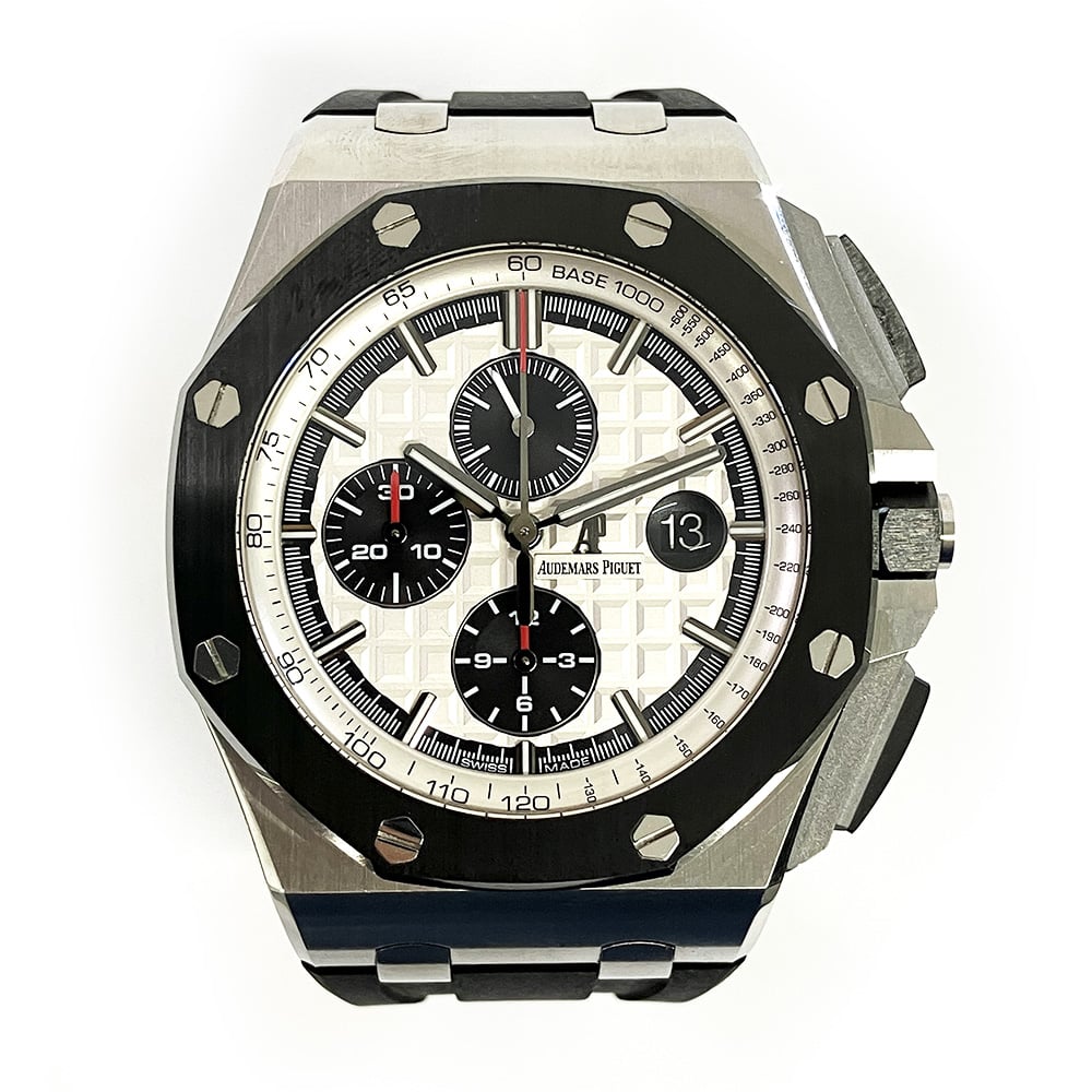 Audemars Piguet Royal Oak Offshore Chronograph 44 mm 26400SO. OO. A002CA.01 Stainless Steel with White Dial Watch 2015