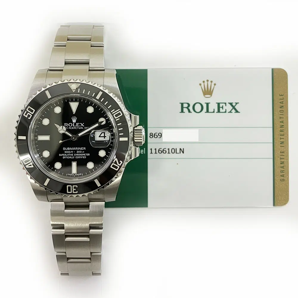 Rolex Submariner Date 116610LN 40mm Stainless Steel with Black Dial Watch 2015 – image 3