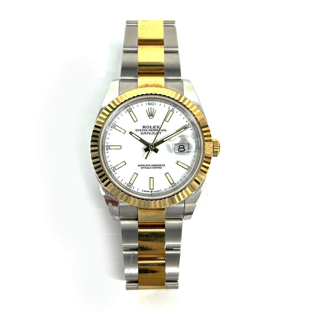 Rolex Datejust White Dial 41mm 126333 Gold/Steel Watch 2021