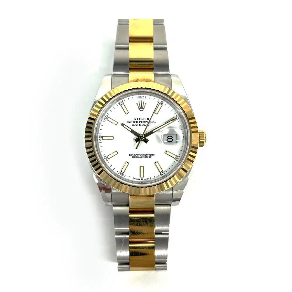 Rolex Datejust White Dial 41mm 126333 Gold/Steel Watch 2021 – image 2