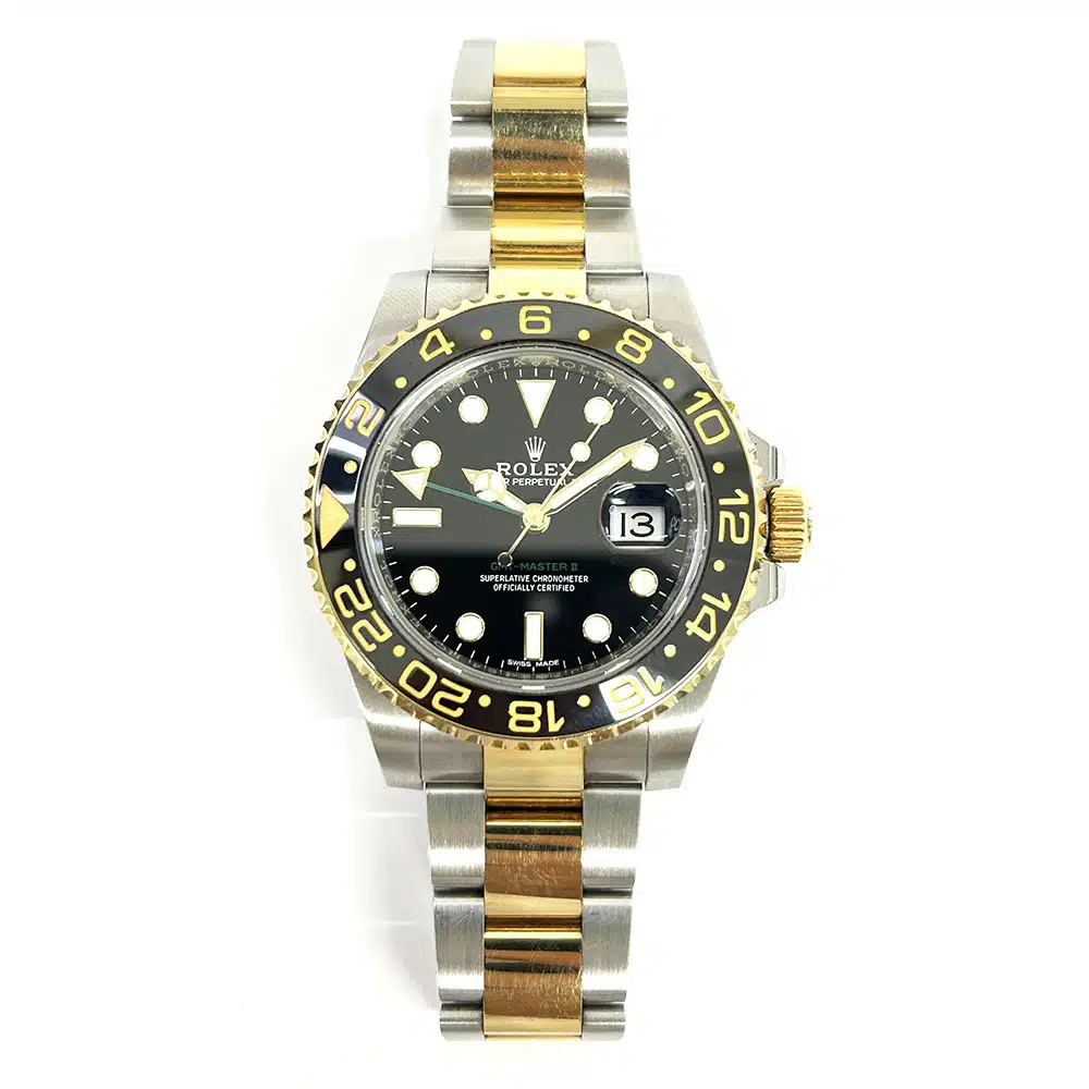 Rolex GMT-Master II 40mm 116713LN Oyster Stainless Steel & Yellow Gold Watch Black Dial 2014 – image 3