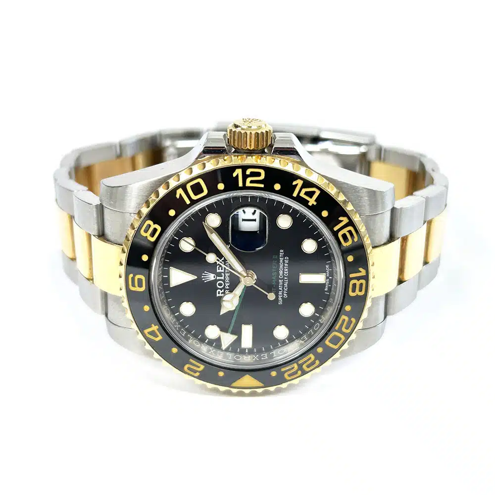 Rolex GMT-Master II 40mm 116713LN Oyster Stainless Steel & Yellow Gold Watch Black Dial 2014 – image 4