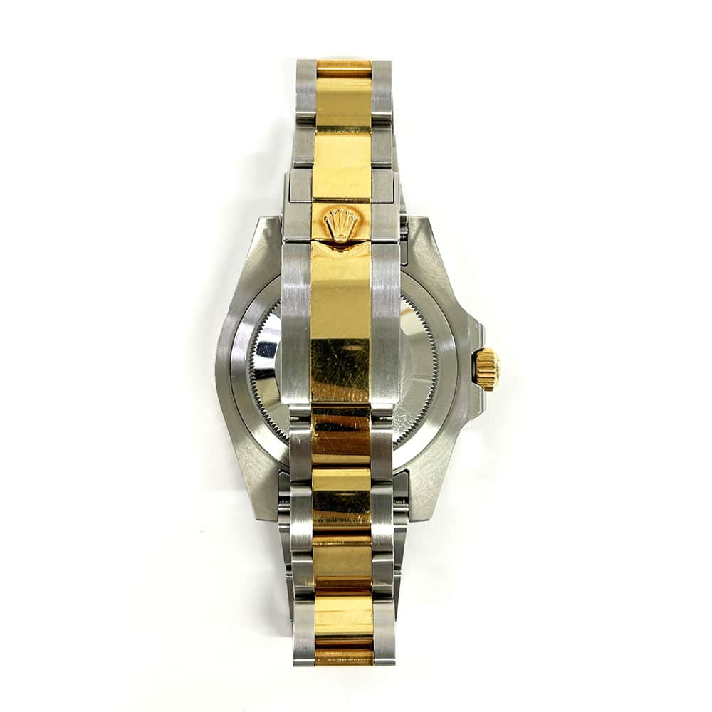 Rolex GMT-Master II 40mm 116713LN Oyster Stainless Steel & Yellow Gold Watch Black Dial 2012