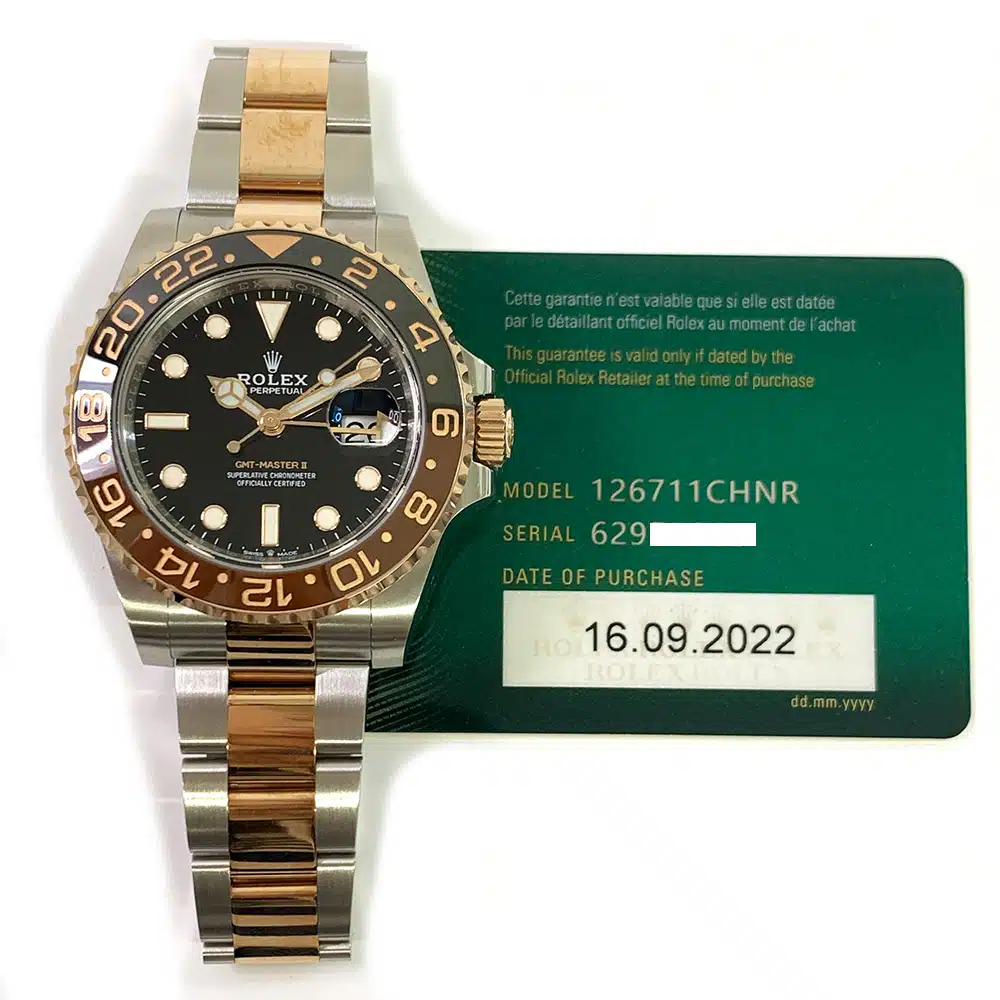 Rolex GMT-Master II  "Root Beer" Oyster 126711CHNR Stainless Steel & Rose Gold Watch Black Dial MINT 2022 – image 2