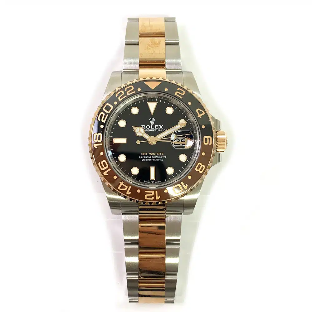 Rolex GMT-Master II  "Root Beer" Oyster 126711CHNR Stainless Steel & Rose Gold Watch Black Dial MINT 2022 – image 3
