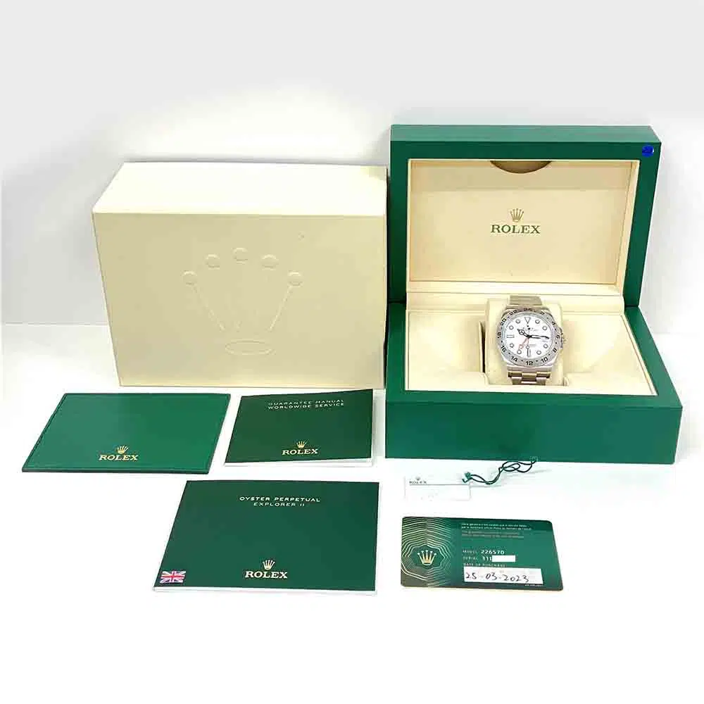 Rolex Explorer II White Dial 226570 42mm Oyster Stainless Steel Watch 2023 – image 8