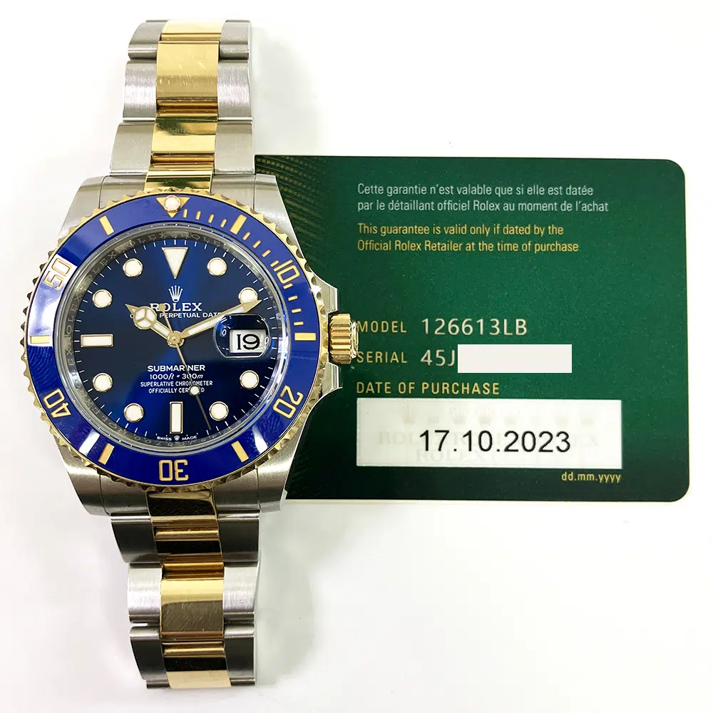 Rolex Submariner 41mm 126613LB  Blue Dial Two Tone YG/SS Men's Watch 2023 – image 3