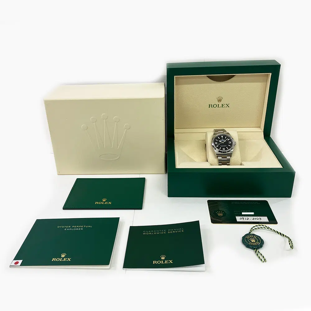 Rolex Explorer 36mm 124270 Stainless Steel Watch Black Arabic & Index Dial 2023 – image 8