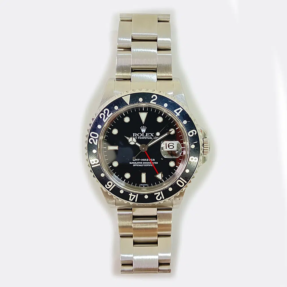 Rolex GMT Master 40mm 16700 Oyster Stainless Steel Watch Black Dial – image 3