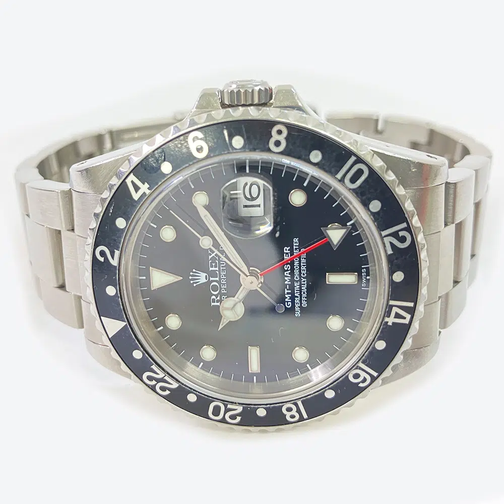 Rolex GMT Master 40mm 16700 Oyster Stainless Steel Watch Black Dial – image 4