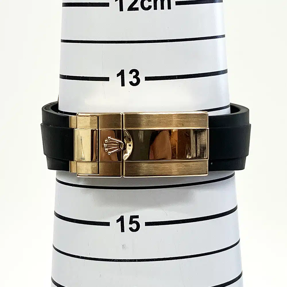 Rolex Yacht Master 40mm Rose Gold Case 116655 Black Rubber Strap Watch 2019 – image 6