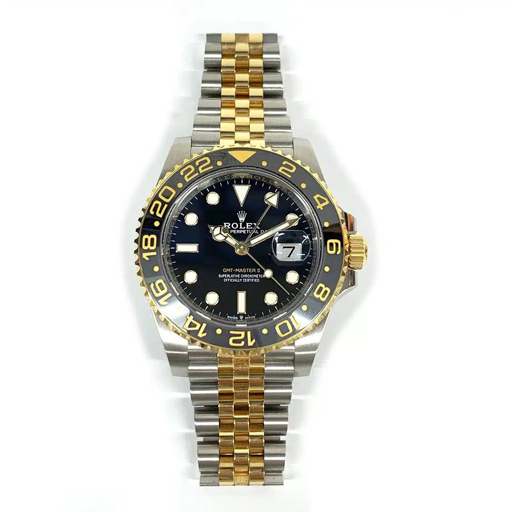 Rolex GMT Master II 126713GRNR Steel/Yellow Gold Jubilee Watch Black Dial 2023 – image 3