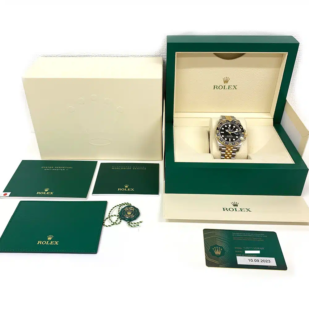 Rolex GMT Master II 126713GRNR Steel/Yellow Gold Jubilee Watch Black Dial 2023 – image 8