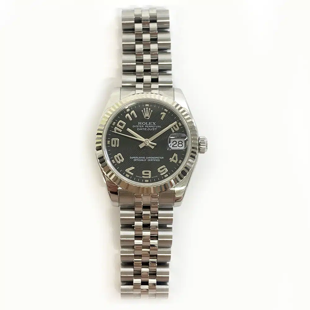 Rolex Datejust 31 178274-0064 Jubilee Stainless Steel with Concentric Black Arabic Dial Watch 2007 – image 3