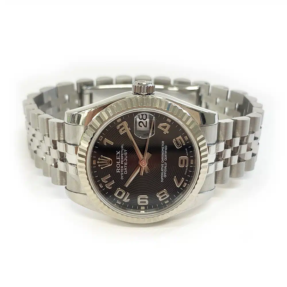 Rolex Datejust 31 178274-0064 Jubilee Stainless Steel with Concentric Black Arabic Dial Watch 2007 – image 4