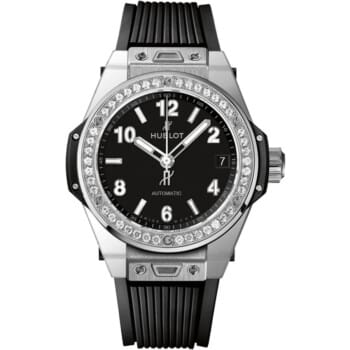 Hublot Big Bang 465.SX.1170.RX.1204 stainless steel watch, diamond bezel