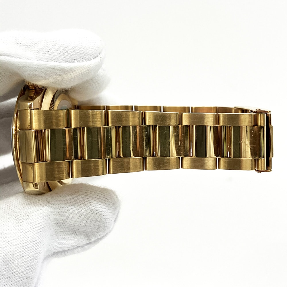 Rolex Daytona 116528 Black Paul Newman Cosmo Yellow Gold Oyster Bracelet Watch 2006