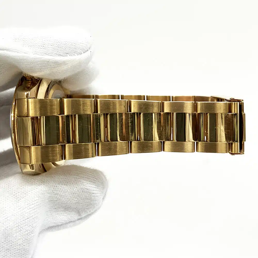Rolex Daytona 116528 Black Paul Newman Cosmo Yellow Gold Oyster Bracelet Watch 2006 – image 6
