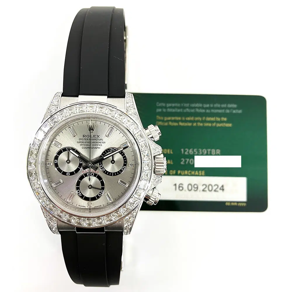 Rolex Daytona 40mm 126539tbr-0002 White Gold with Silver Diamond Dial Watch 2024 – image 2