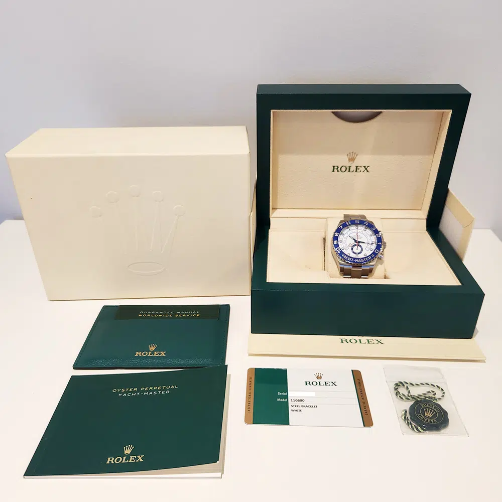 Rolex Yacht-Master II White Dial 44mm 116680 Stainless Steel Oyster Watch 2015 – image 6