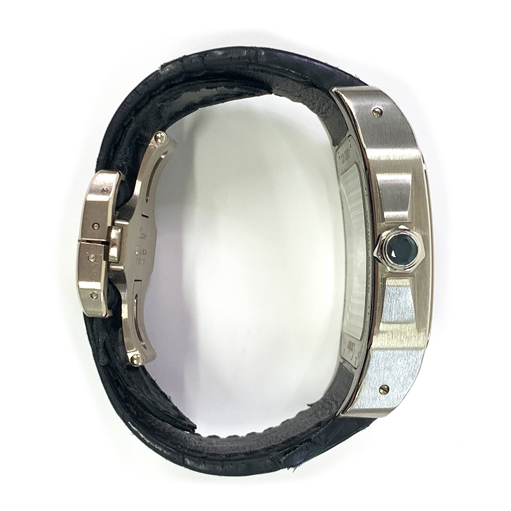 Cartier Santos 100 W2020018 46mm Palladium with Skeleton Dial Watch 2007