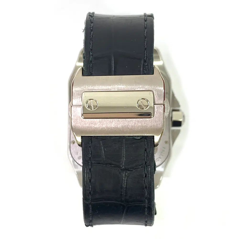 Cartier Santos 100 W2020018 46mm Palladium with Skeleton Dial Watch 2007 – image 6