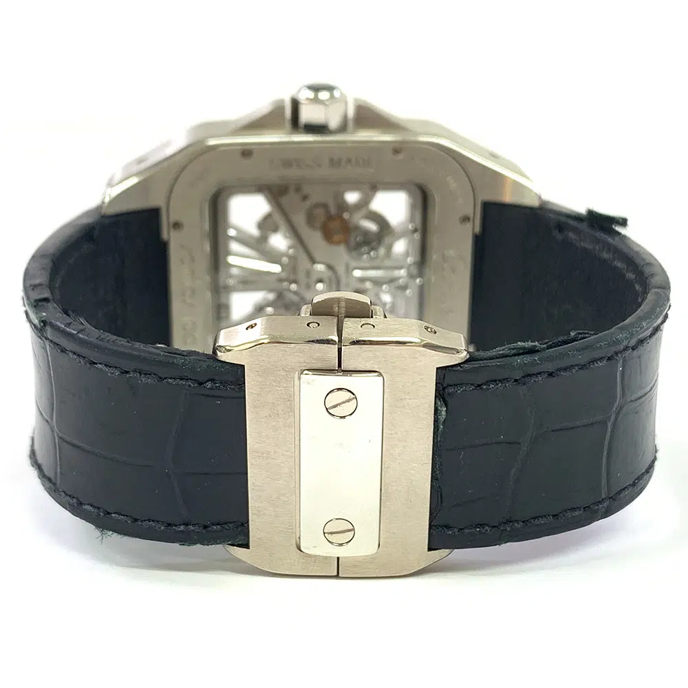Cartier Santos 100 W2020018 46mm Palladium with Skeleton Dial Watch 2007 – image 7
