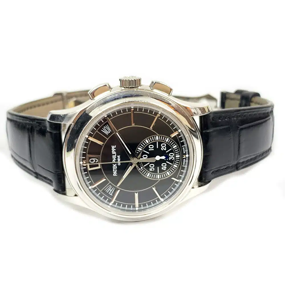 Patek Philippe Annual Calendar 5905P-010 42mm Platinum with Black Dial Watch – image 4
