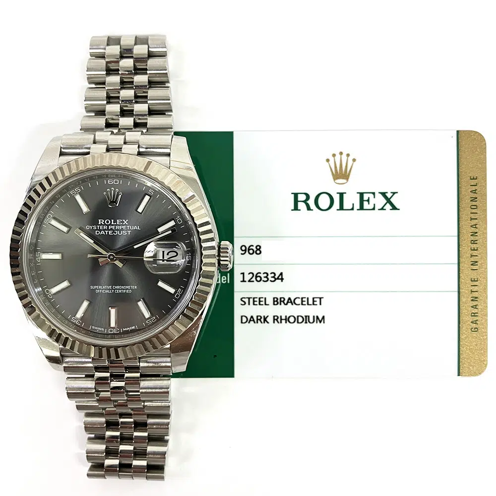 Rolex Datejust 41 126334 Jubilee 41mm Stainless Steel with Slate Gray Dial Watch 2017 – image 2