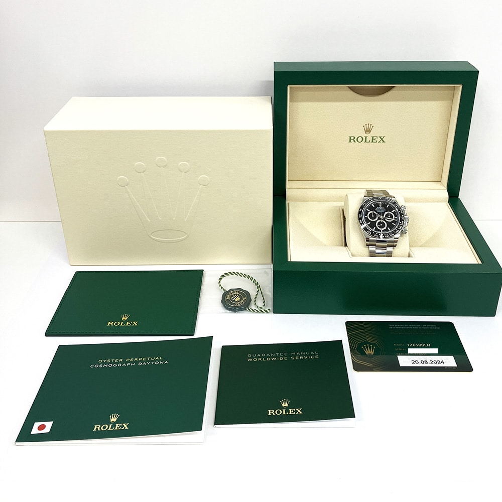 Rolex Daytona 126500LN 40mm Oyster Stainless Steel with Black Dial Watch 2024