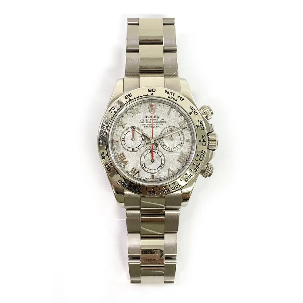Rolex Cosmograph Daytona 40mm Oyster 116509 White Gold Watch Meteorite Roman Dial – image 2