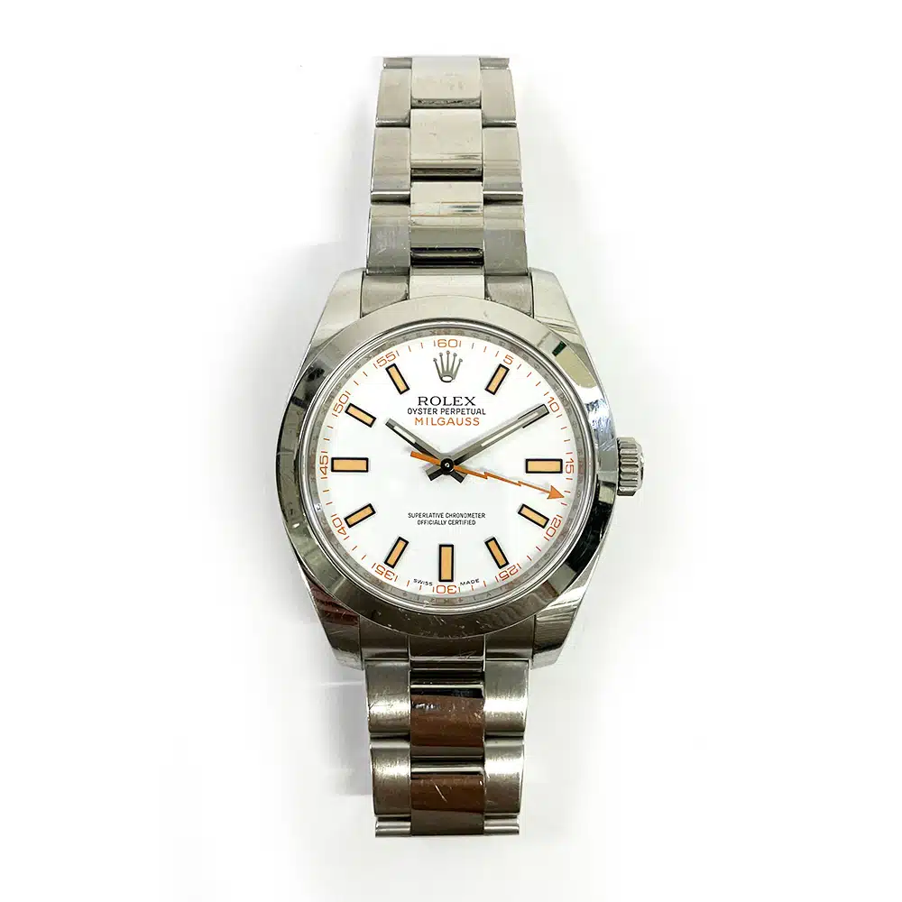 Rolex Milgauss 116400 40mm Stainless Steel with White Dial Watch 2013 – image 3