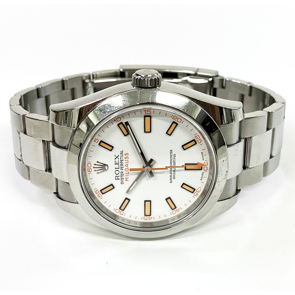 Rolex Milgauss 116400 40mm Stainless Steel with White Dial Watch 2013