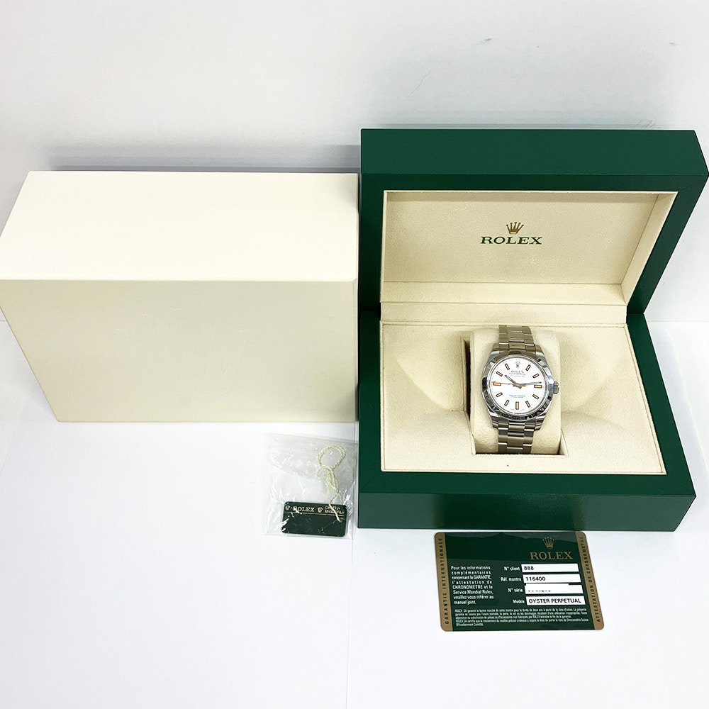 Rolex Milgauss 116400 40mm Stainless Steel with White Dial Watch 2013