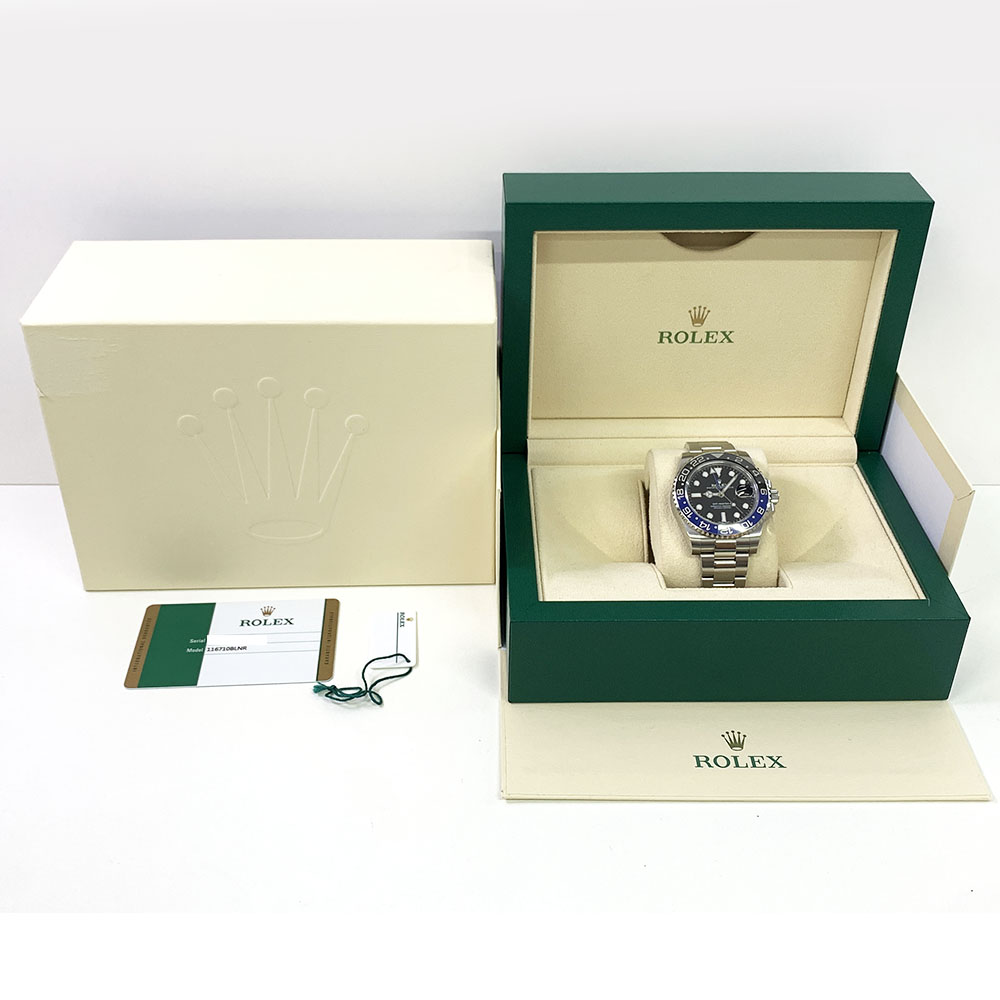 Rolex GMT-Master II Batman 40mm Oyster 116710BLNR Stainless Steel Watch Black Dial 2017