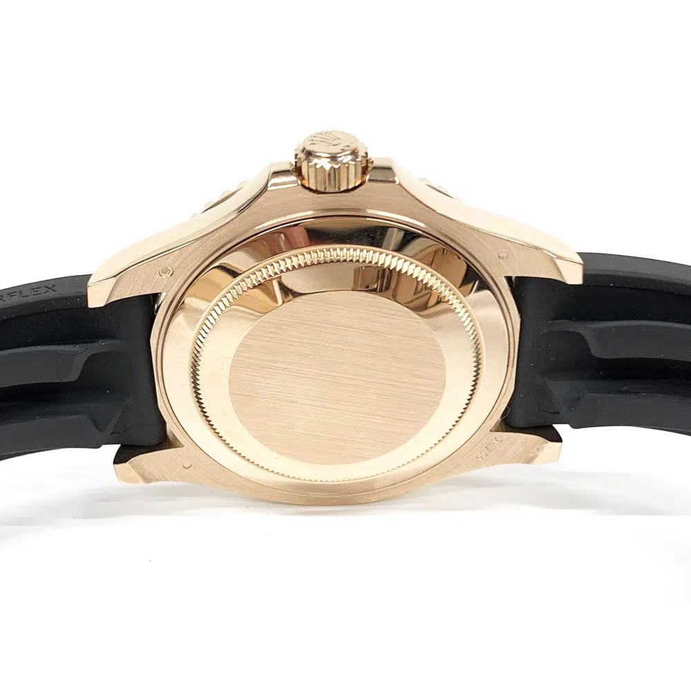 Rolex Yacht-Master 40mm 126655-0002 Rose Gold with Black Rubber Watch Black Dial – image 5