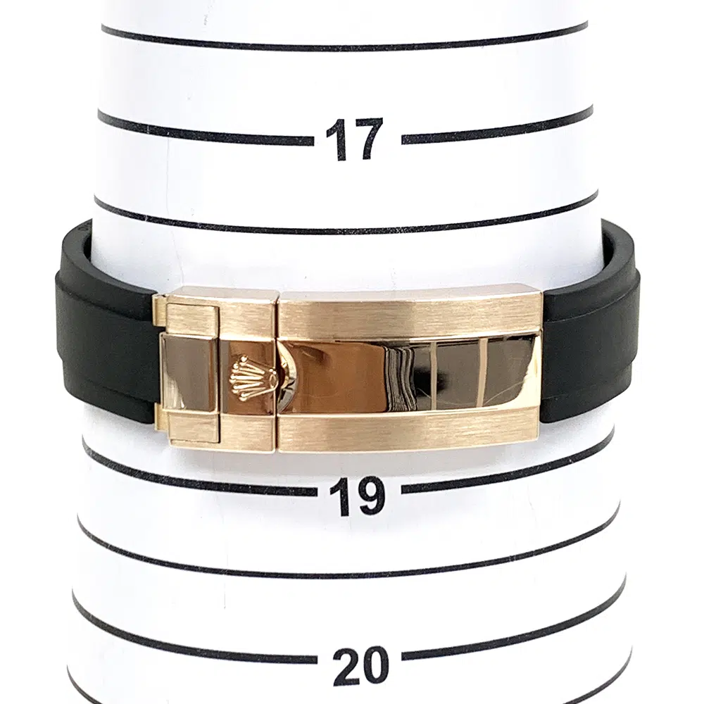 Rolex Yacht-Master 40mm 126655-0002 Rose Gold with Black Rubber Watch Black Dial – image 7