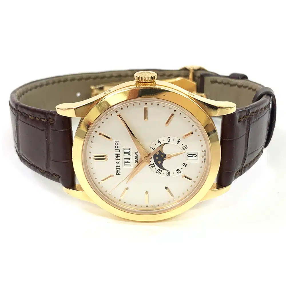 Patek Philippe Complications Annual Calendar 38.5mm 5396R-011 Rose Gold with Brown Leather Watch Silver Dial 2015 – image 2